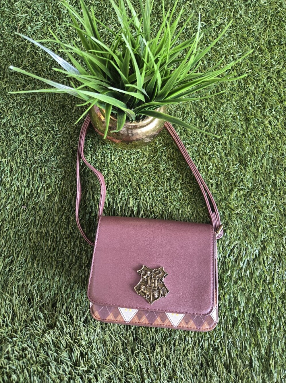 Harry Potter Crest Argyle Crossbody